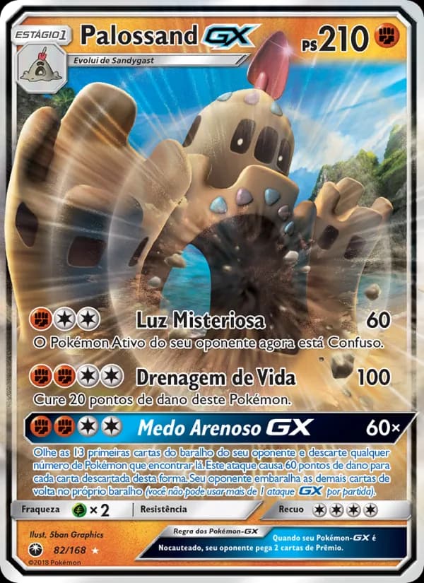 Palossand GX, carta 82 de Tempestade Celestial