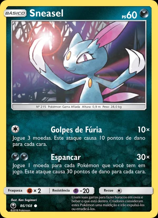 Sneasel, carta 86 de Tempestade Celestial