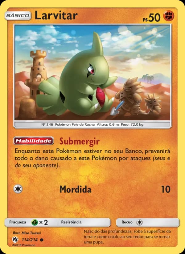 Larvitar, carta 114 de Trovões Perdidos
