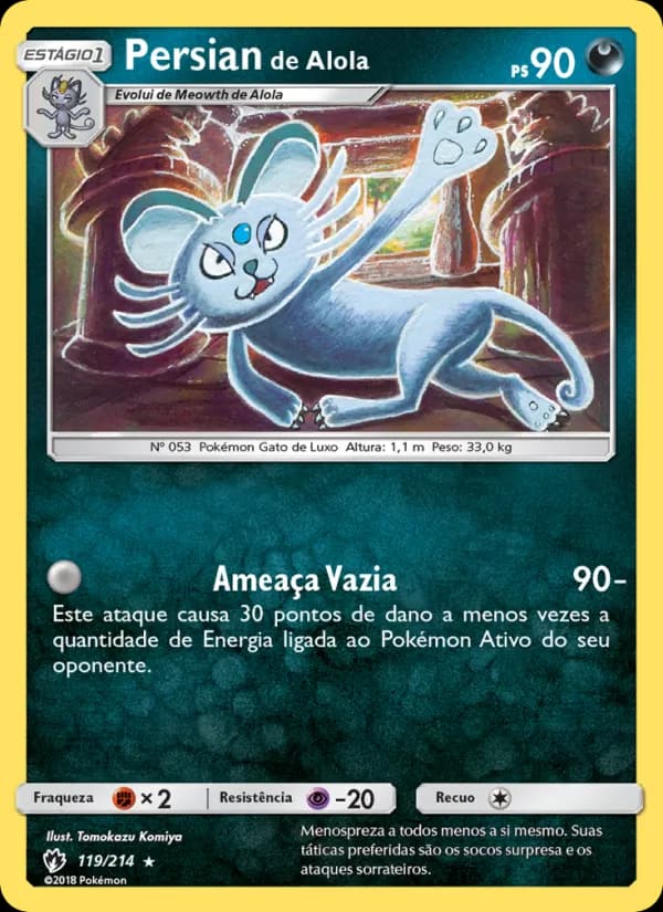 Persian de Alola, carta 119 de Trovões Perdidos