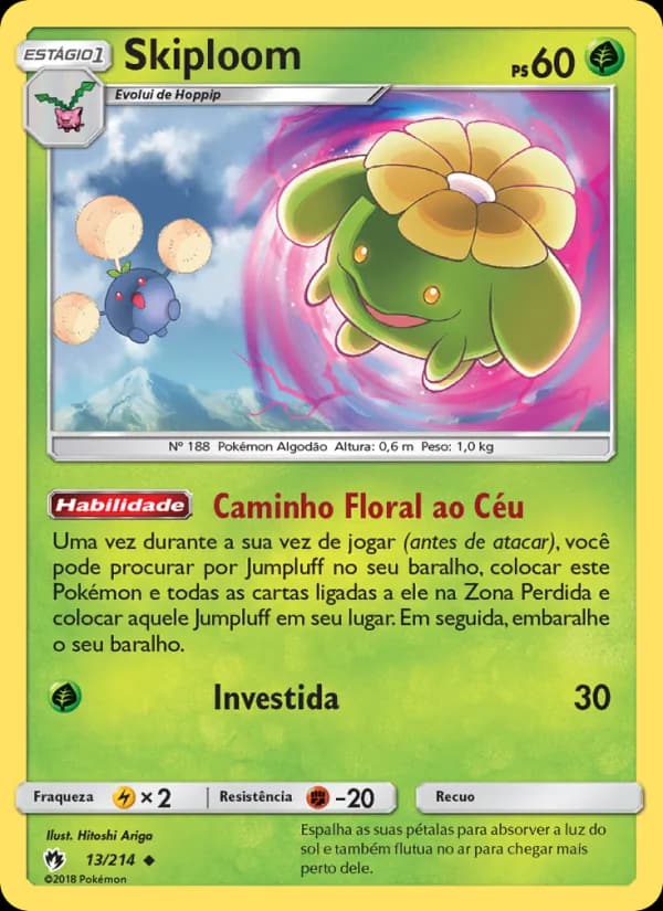 Skiploom, carta 13 de Trovões Perdidos