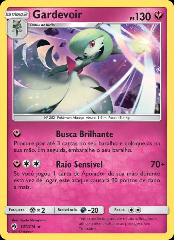 Gardevoir, carta 141 de Trovões Perdidos