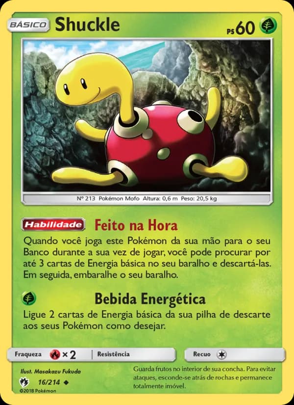 Shuckle, carta 16 de Trovões Perdidos
