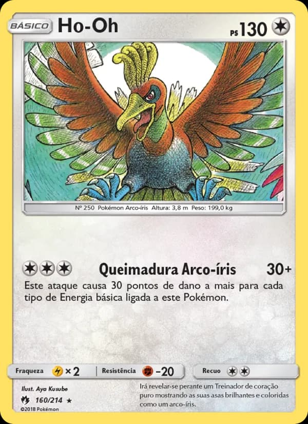 Ho-Oh, carta 160 de Trovões Perdidos