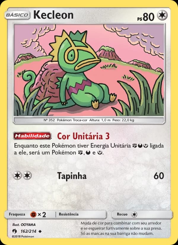 Kecleon, carta 162 de Trovões Perdidos