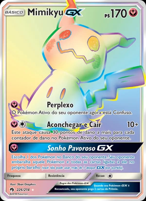 Mimikyu GX, carta 226 de Trovões Perdidos