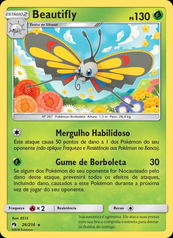 Beautifly, carta 26 de Trovões Perdidos