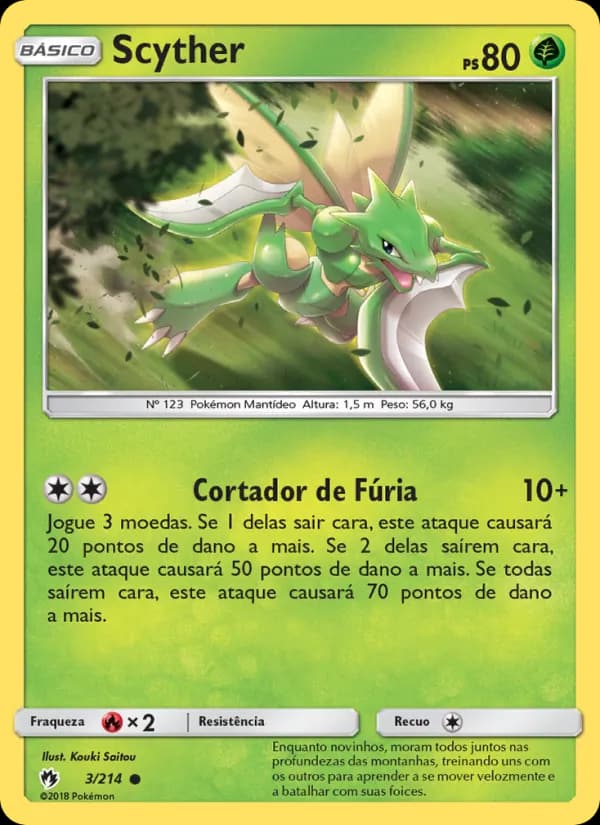 Scyther, carta 3 de Trovões Perdidos