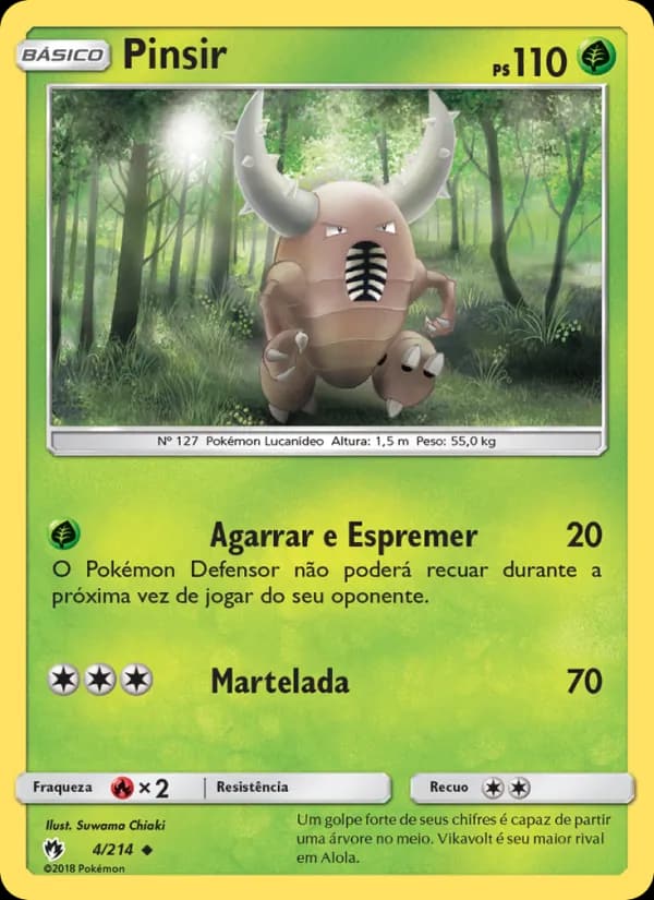 Pinsir, carta 4 de Trovões Perdidos
