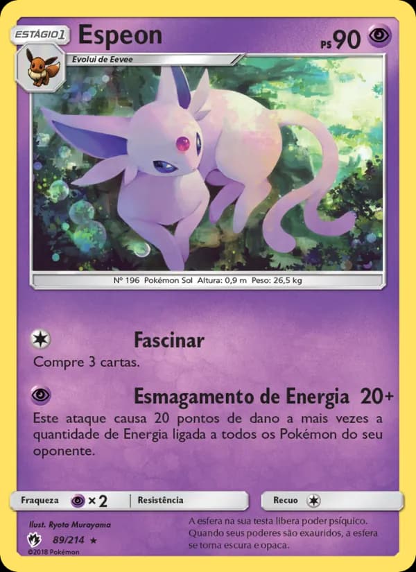 Espeon, carta 89 de Trovões Perdidos