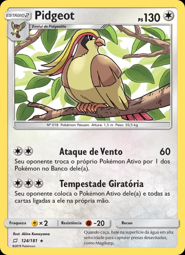 Pidgeot, carta 124 de União de Aliados
