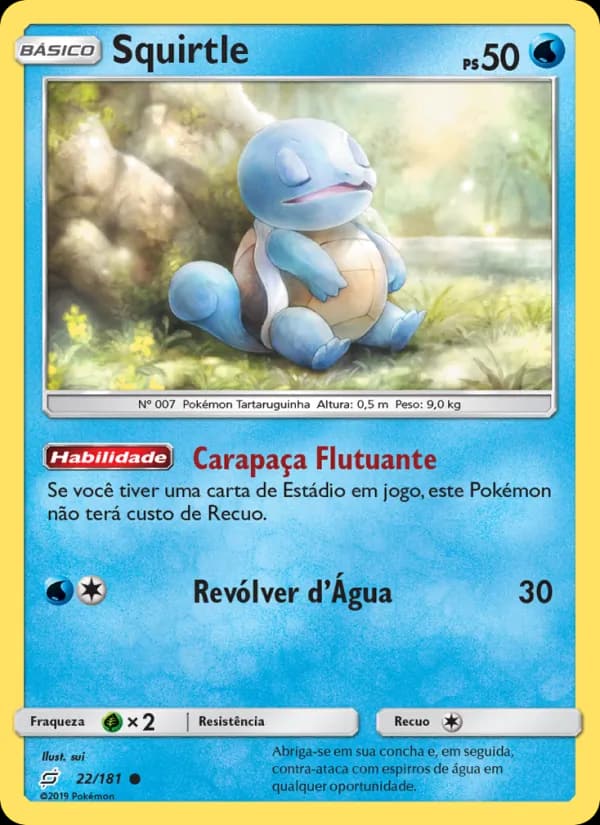 Squirtle, carta 22 de União de Aliados