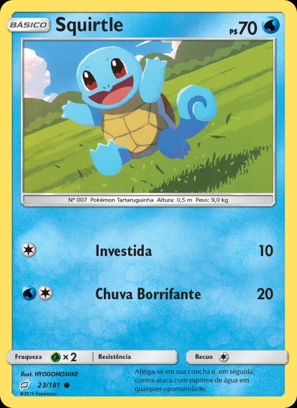 Squirtle, carta 23 de União de Aliados