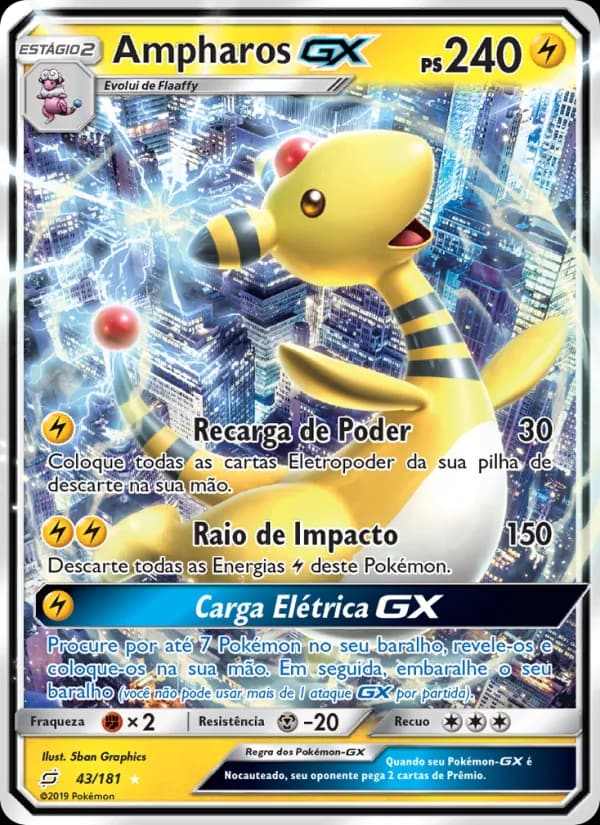 Ampharos GX, carta 43 de União de Aliados