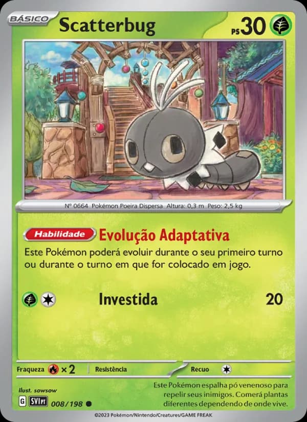 Scatterbug, carta 008 de Escarlate e Violeta
