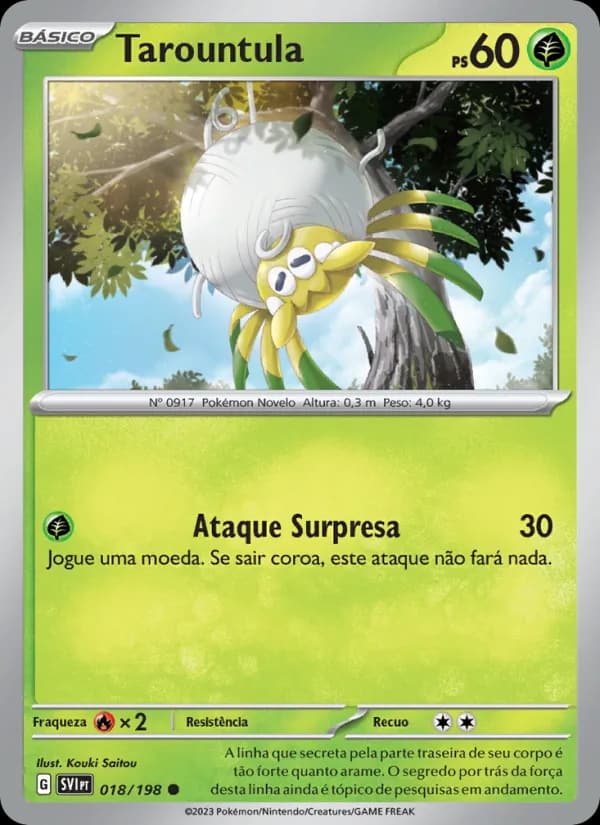 Tarountula, carta 018 de Escarlate e Violeta
