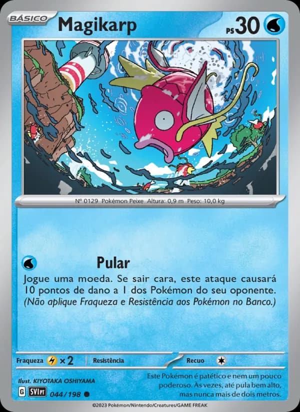 Magikarp, carta 044 de Escarlate e Violeta