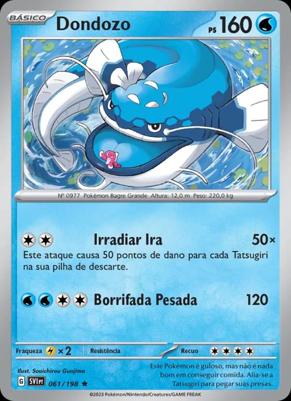 Dondozo, carta 061 de Escarlate e Violeta