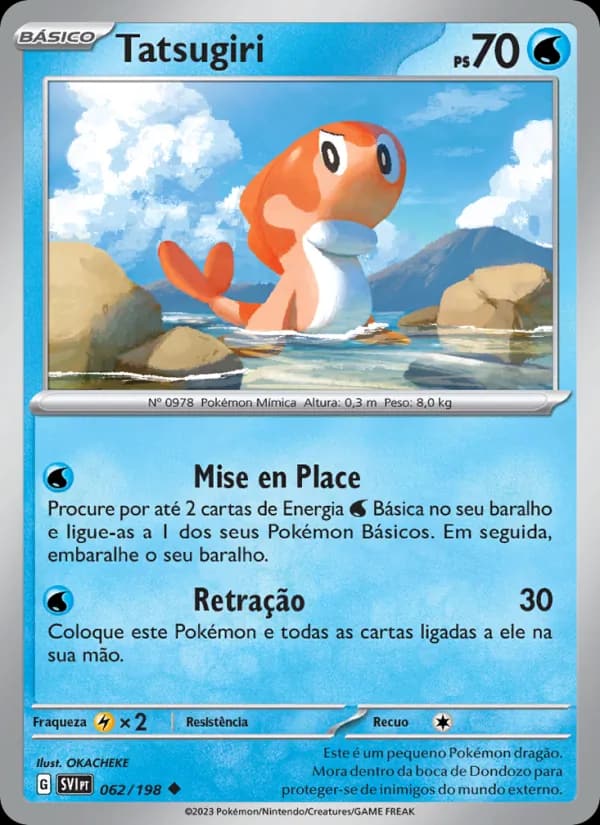 Tatsugiri, carta 062 de Escarlate e Violeta