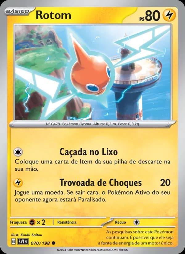 Rotom, carta 070 de Escarlate e Violeta