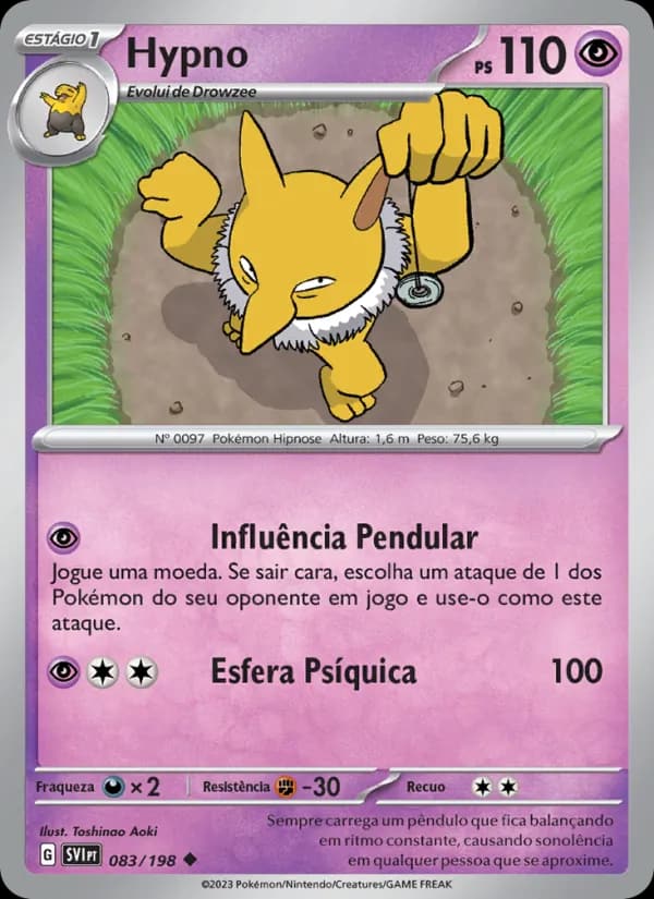 Hypno, carta 083 de Escarlate e Violeta
