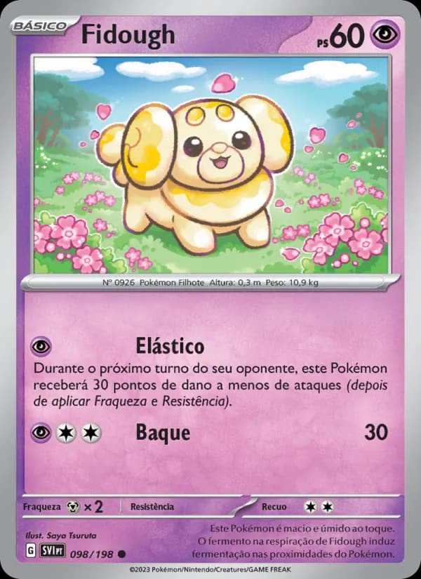 Fidough, carta 098 de Escarlate e Violeta