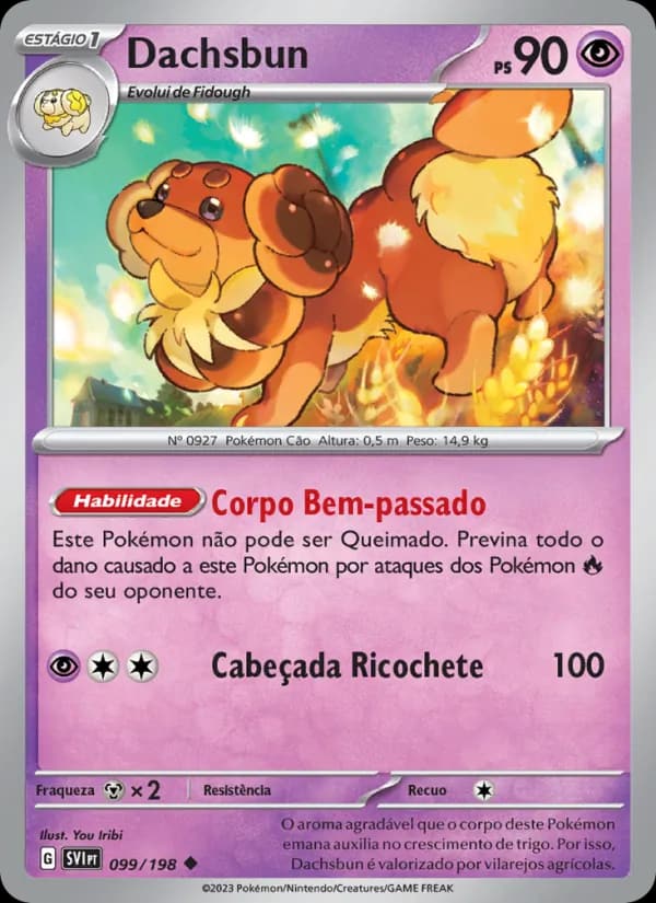 Dachsbun, carta 099 de Escarlate e Violeta