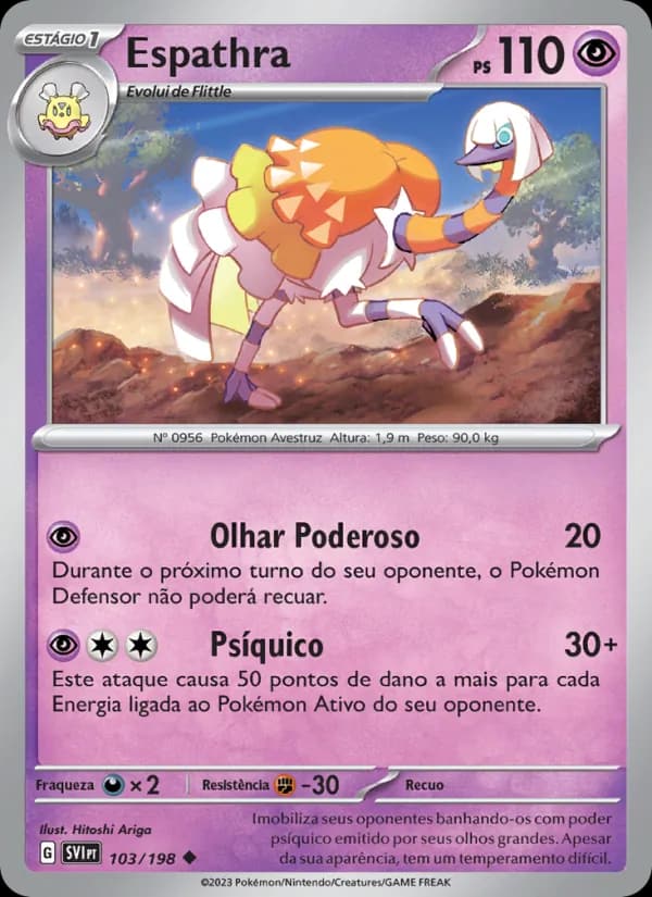 Espathra, carta 103 de Escarlate e Violeta
