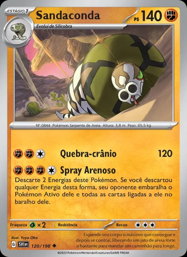 Sandaconda, carta 120 de Escarlate e Violeta