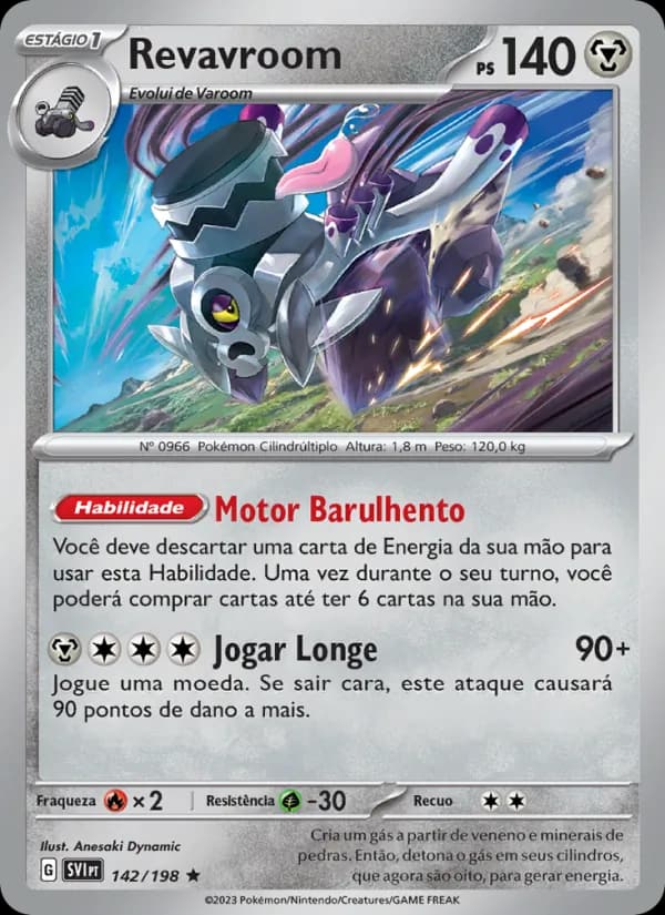 Revavroom, carta 142 de Escarlate e Violeta