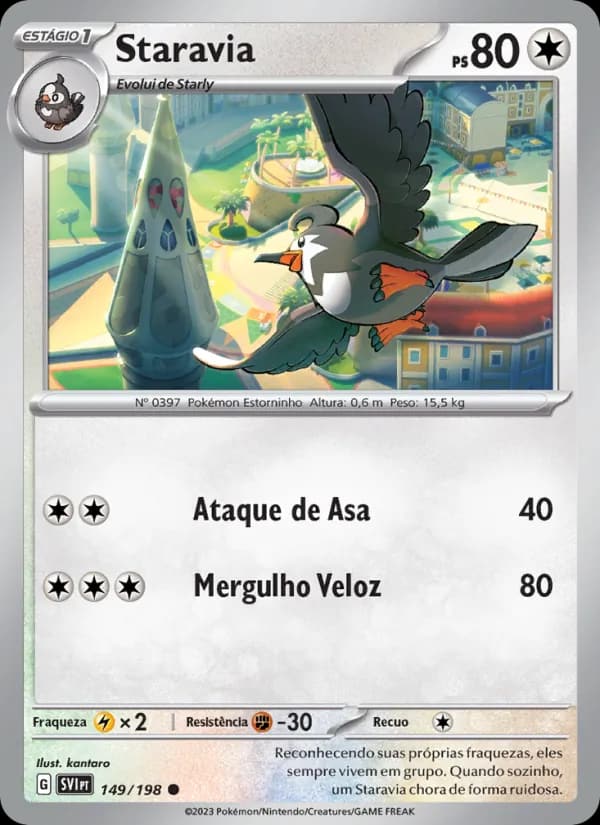 Staravia, carta 149 de Escarlate e Violeta