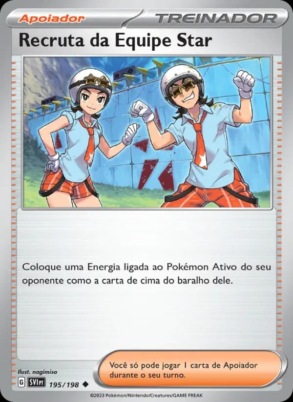 Recruta da Equipe Star, carta 195 de Escarlate e Violeta