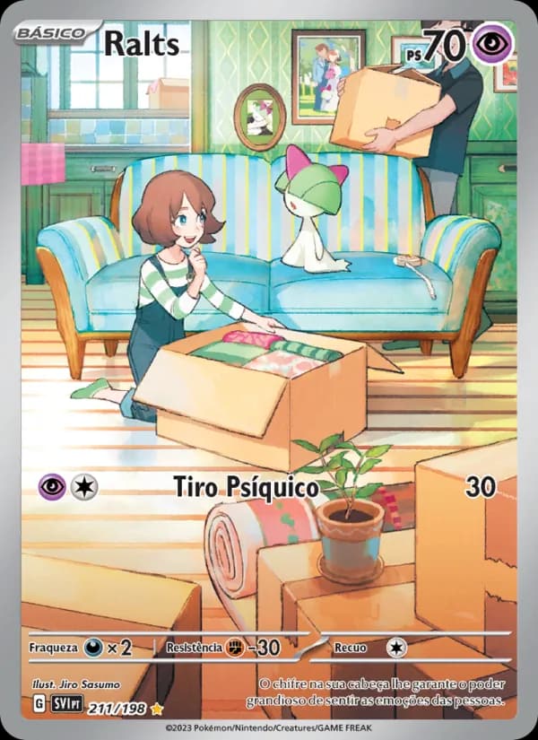 Ralts, carta 211 de Escarlate e Violeta