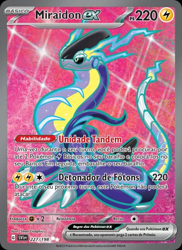 Miraidon ex, carta 227 de Escarlate e Violeta
