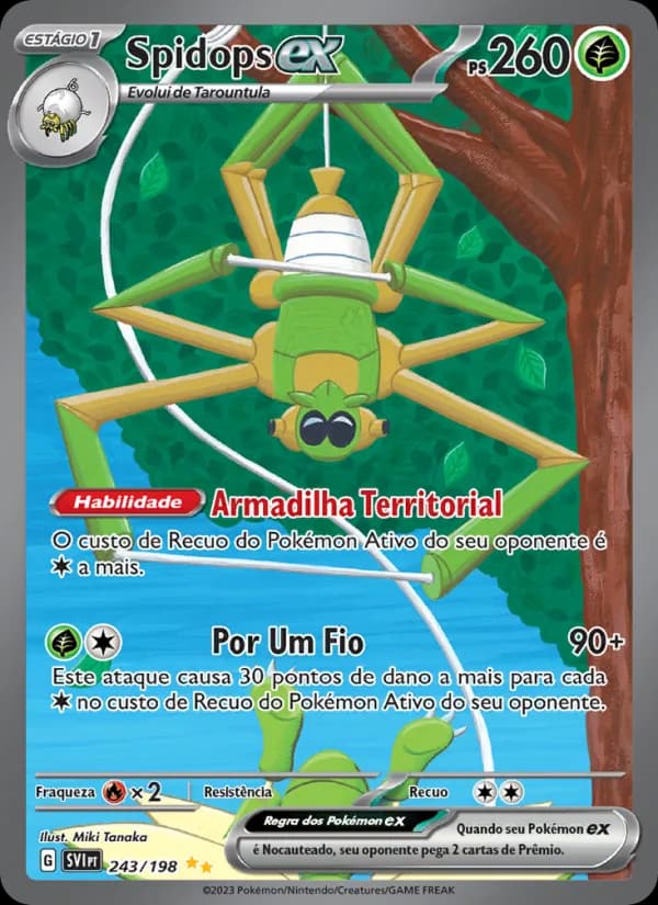 Spidops ex, carta 243 de Escarlate e Violeta