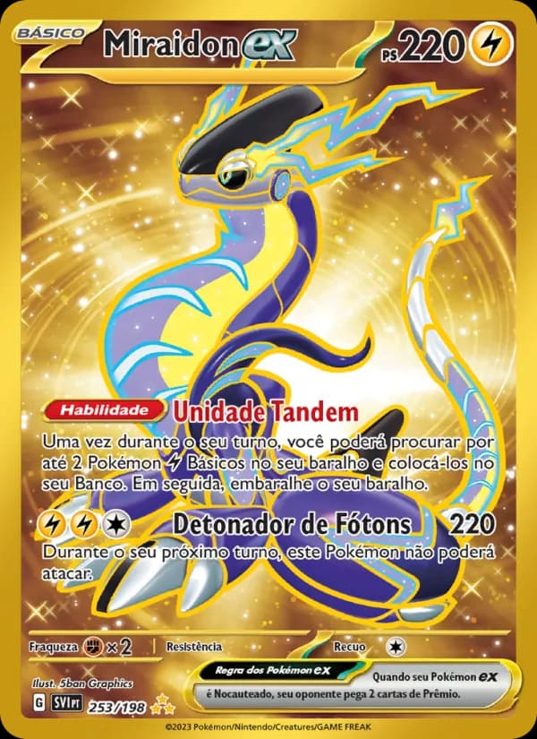 Miraidon ex, carta 253 de Escarlate e Violeta