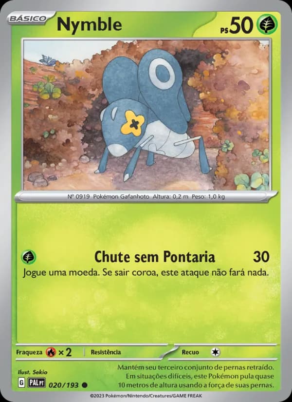 Nymble, carta 020 de Evoluções em Paldea
