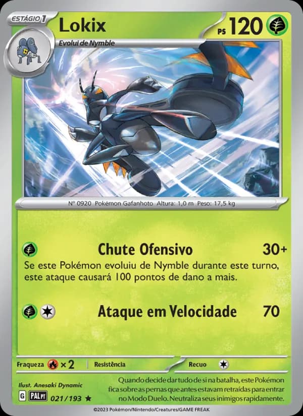 Lokix, carta 021 de Evoluções em Paldea