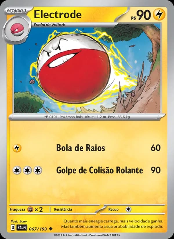 Electrode, carta 067 de Evoluções em Paldea