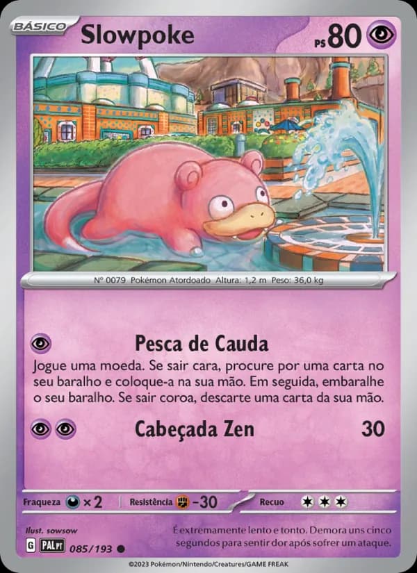 Slowpoke, carta 085 de Evoluções em Paldea