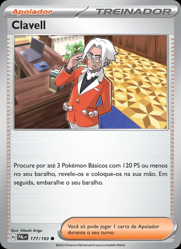 Clavell, carta 177 de Evoluções em Paldea
