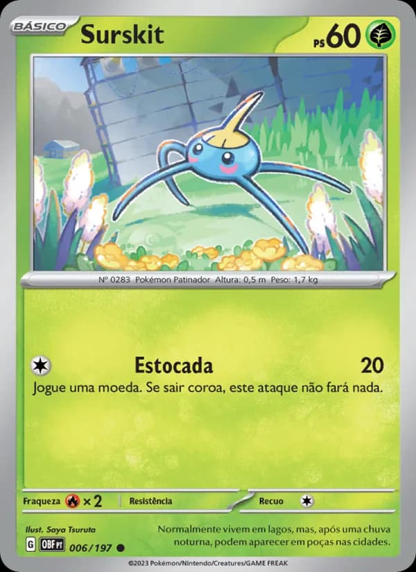 Surskit, carta 006 de Obsidiana em Chamas