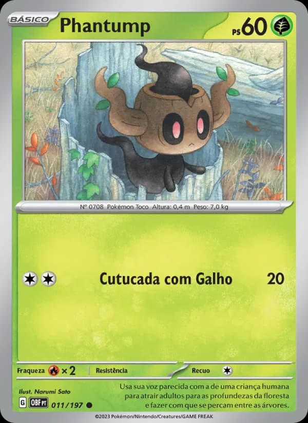 Phantump, carta 011 de Obsidiana em Chamas
