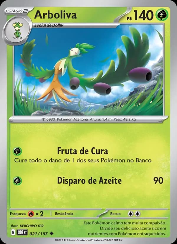 Arboliva, carta 021 de Obsidiana em Chamas