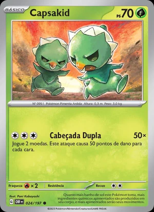 Capsakid, carta 024 de Obsidiana em Chamas