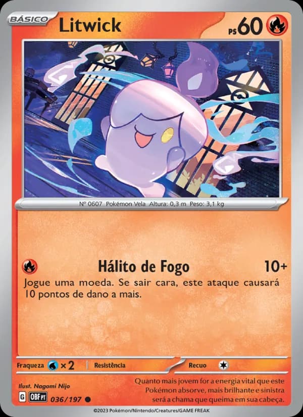 Litwick, carta 036 de Obsidiana em Chamas