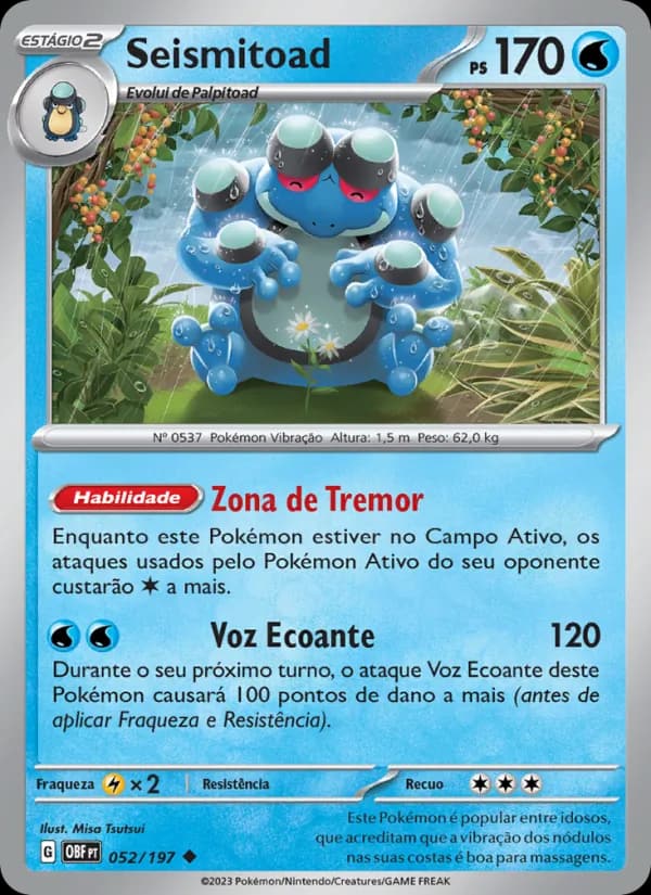 Seismitoad, carta 052 de Obsidiana em Chamas