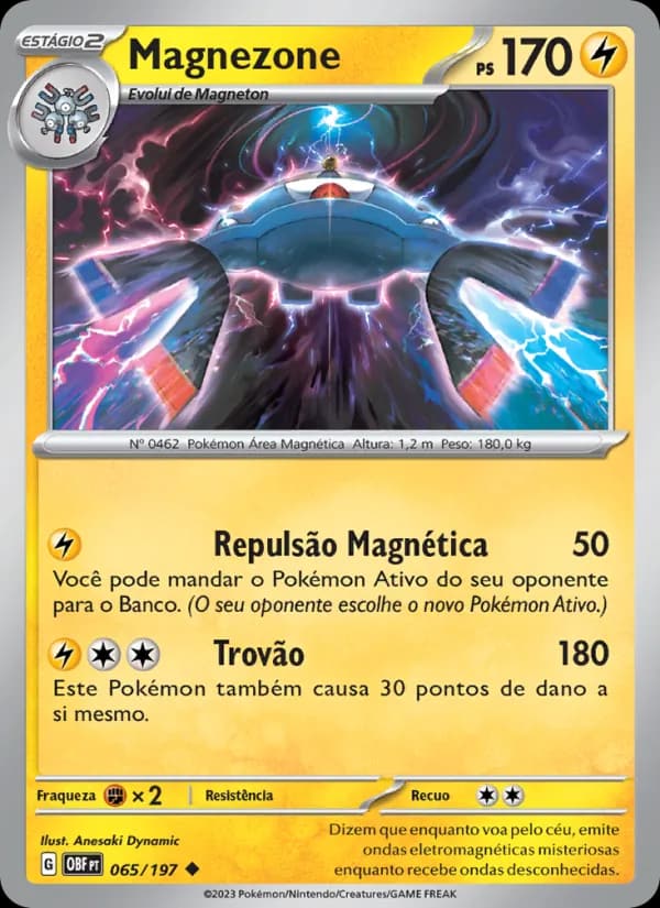 Magnezone, carta 065 de Obsidiana em Chamas