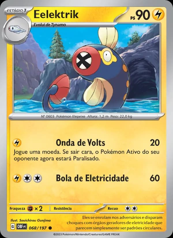Eelektrik, carta 068 de Obsidiana em Chamas