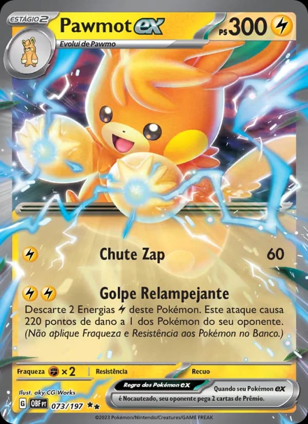 Pawmot ex, carta 073 de Obsidiana em Chamas